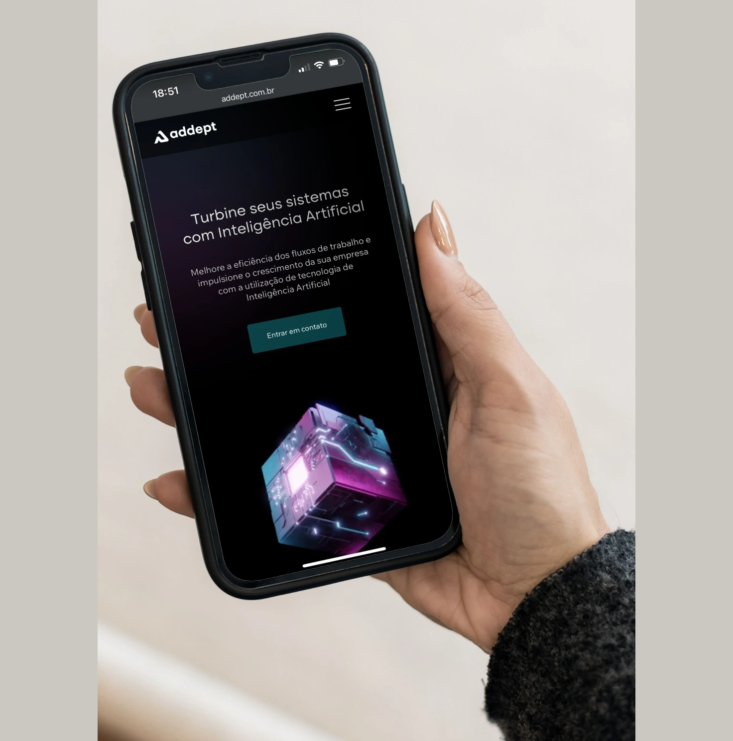Addept — Experiência mobile