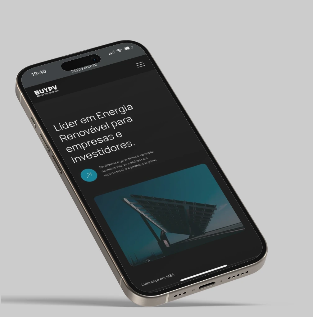 BuyPV — Experiência mobile
