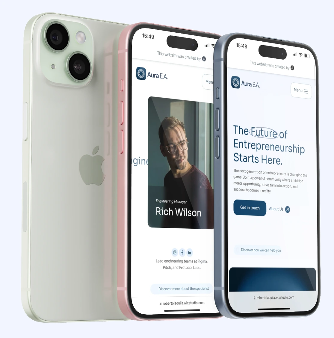 Aura E.A. — Experiência mobile